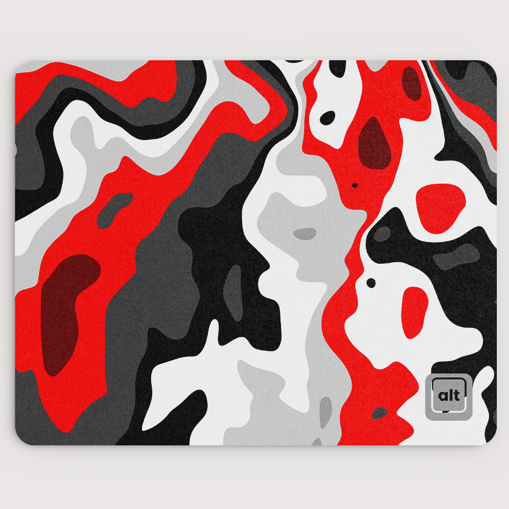 Camo Red Arctic Mousepad