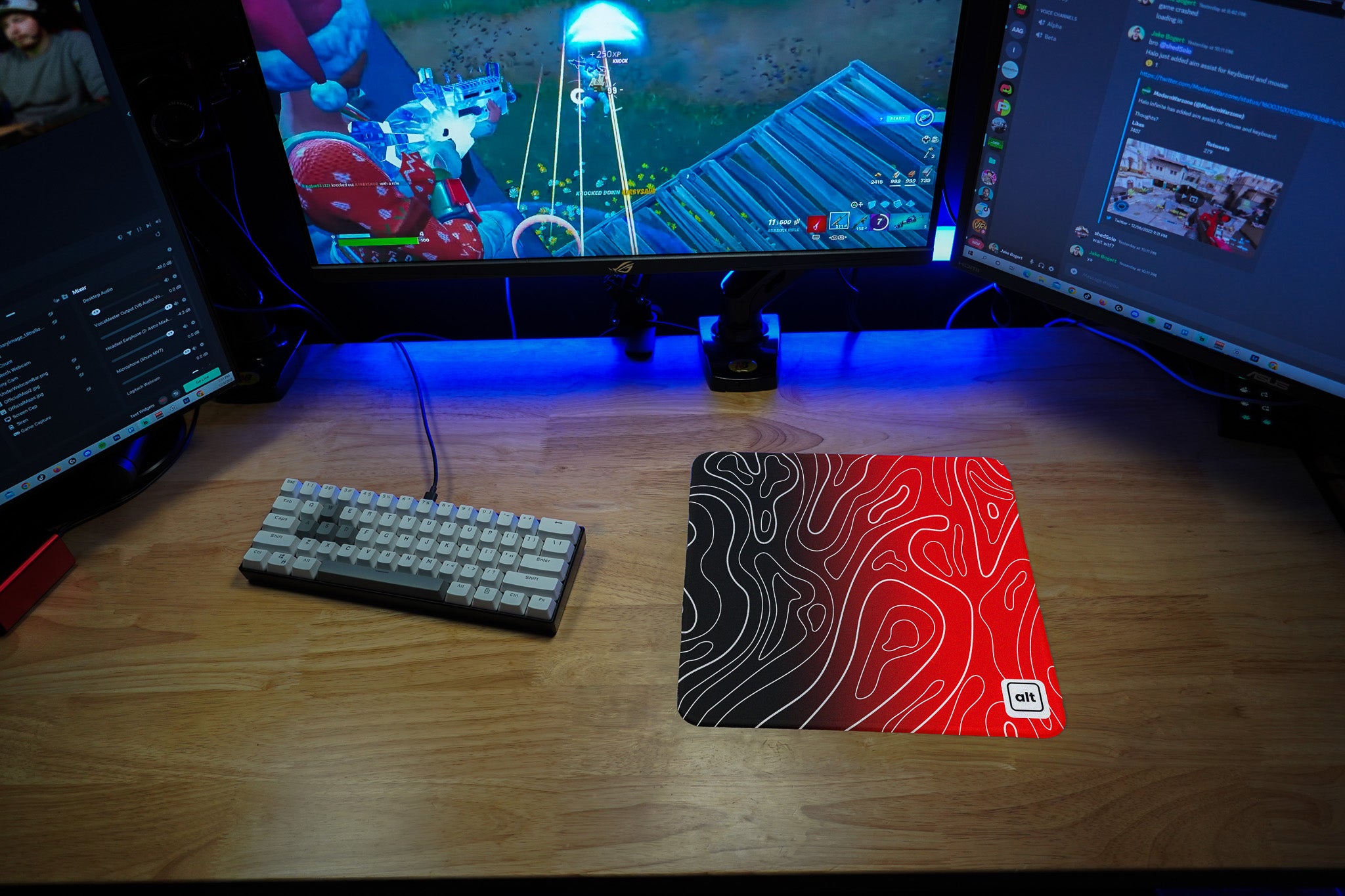 Flamin Ombre Damascus Mousepad