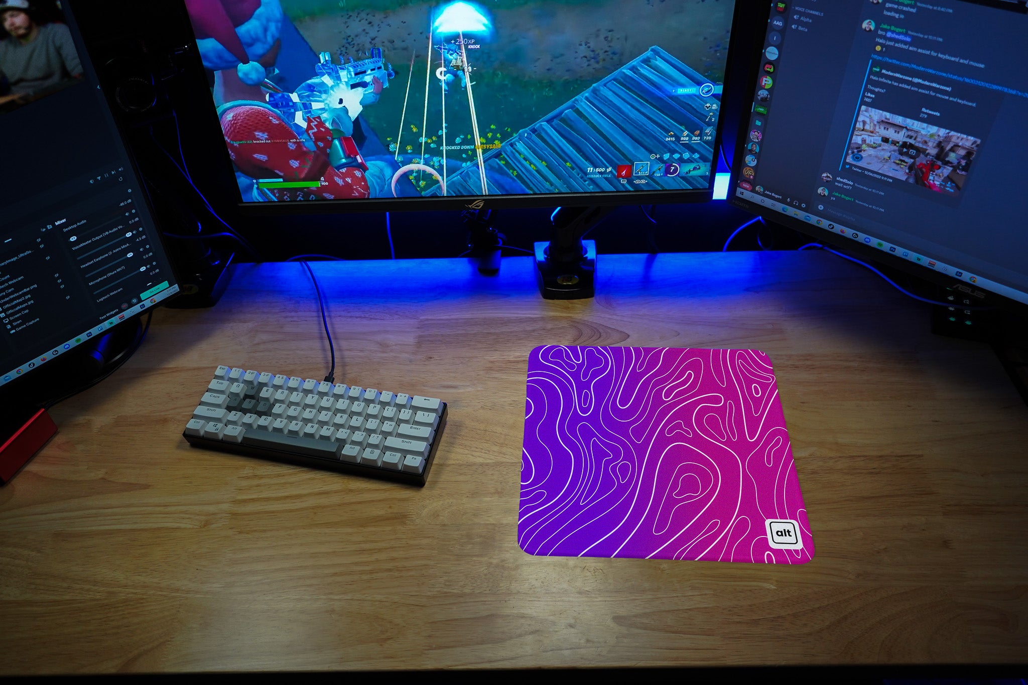Magical Ombre Damascus Mousepad