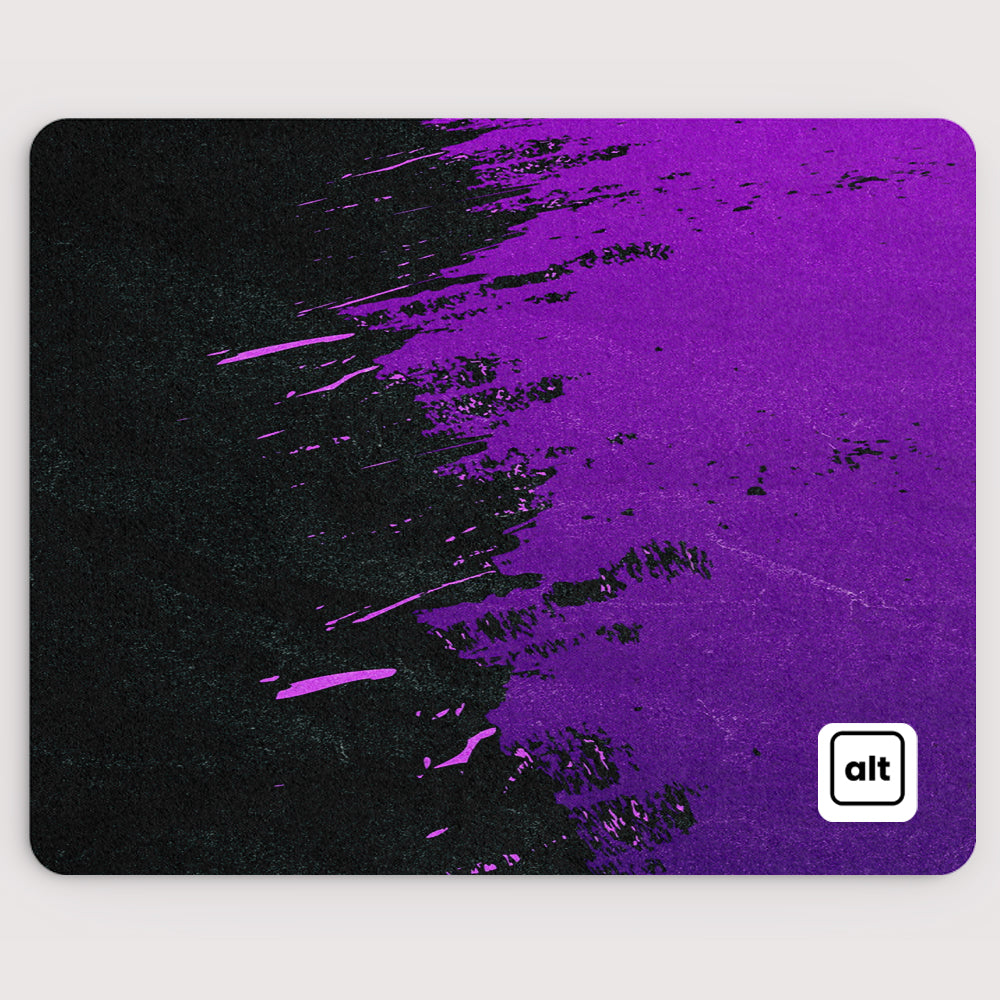 Purple Paint Spill Mousepad