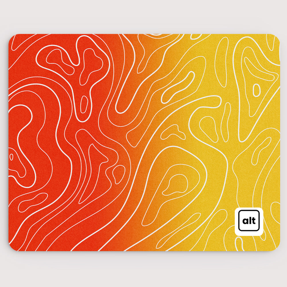 Sunrise Ombre Damascus Mousepad