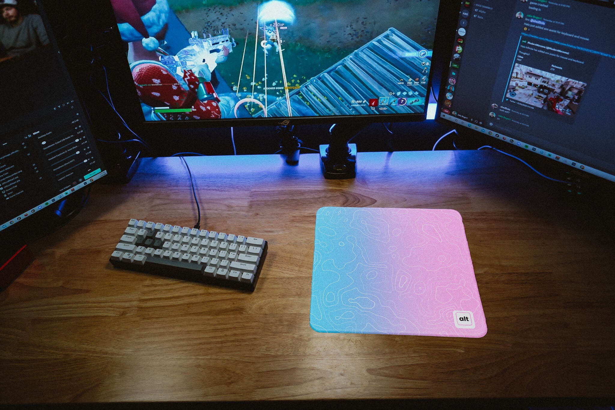 Damascus Cotton Candy Mousepad