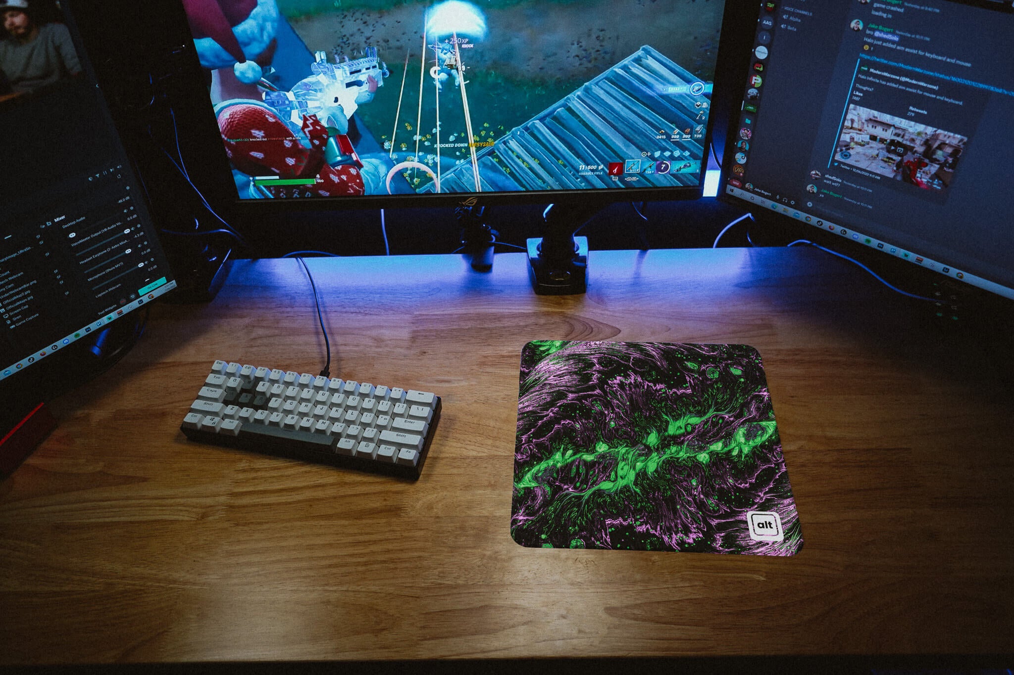 Purple Green Lava Mousepad