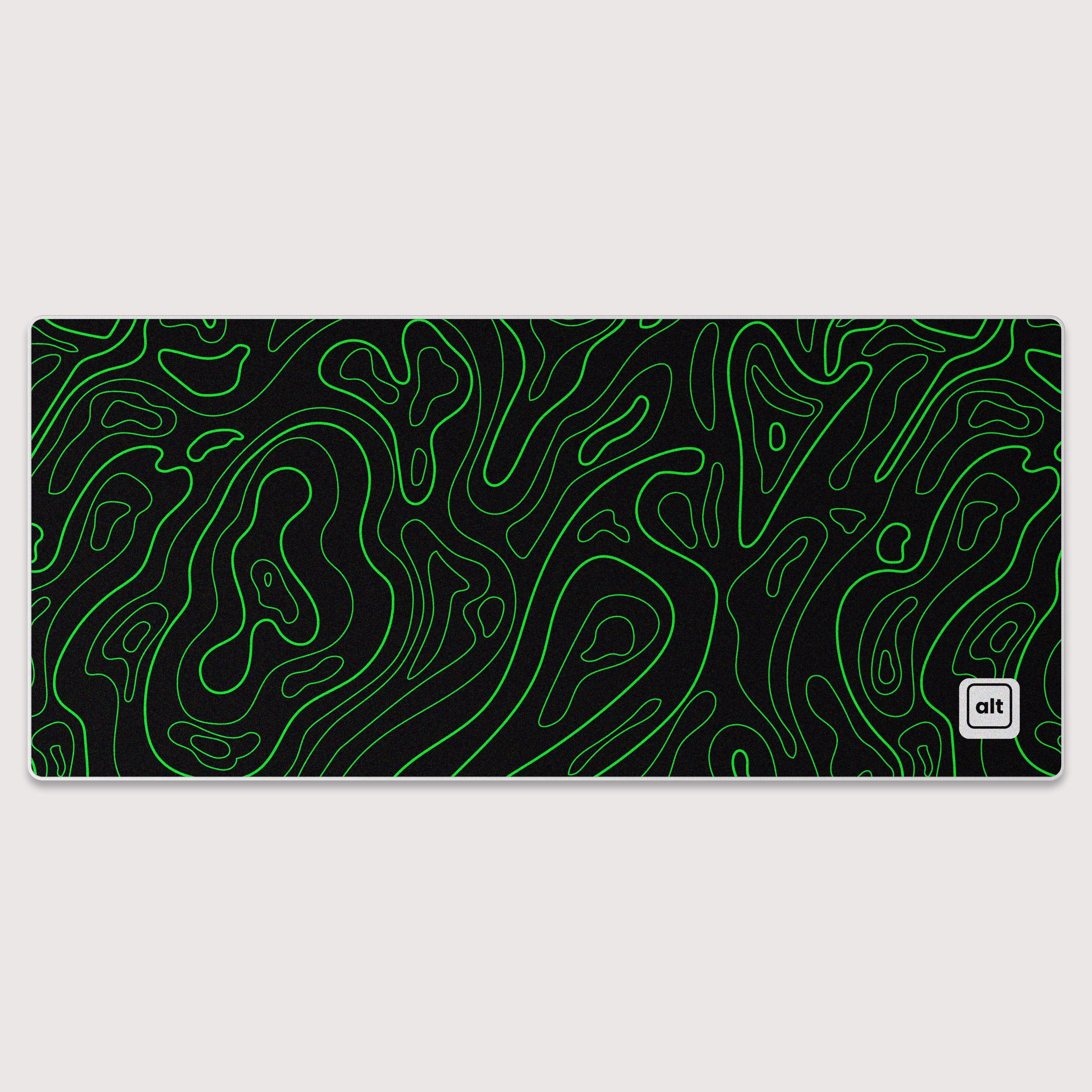 Green Black Damascus Mousepad