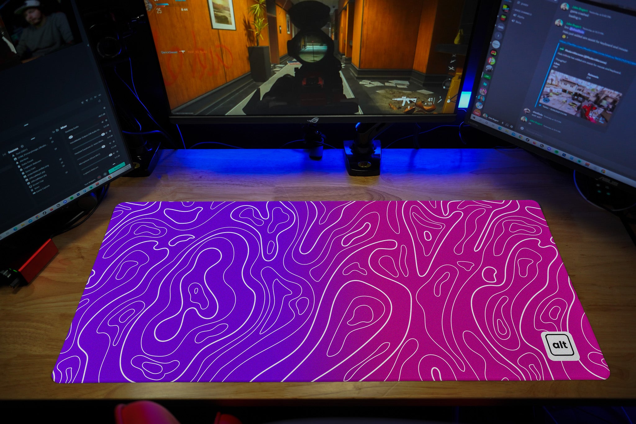 Magical Ombre Damascus Mousepad