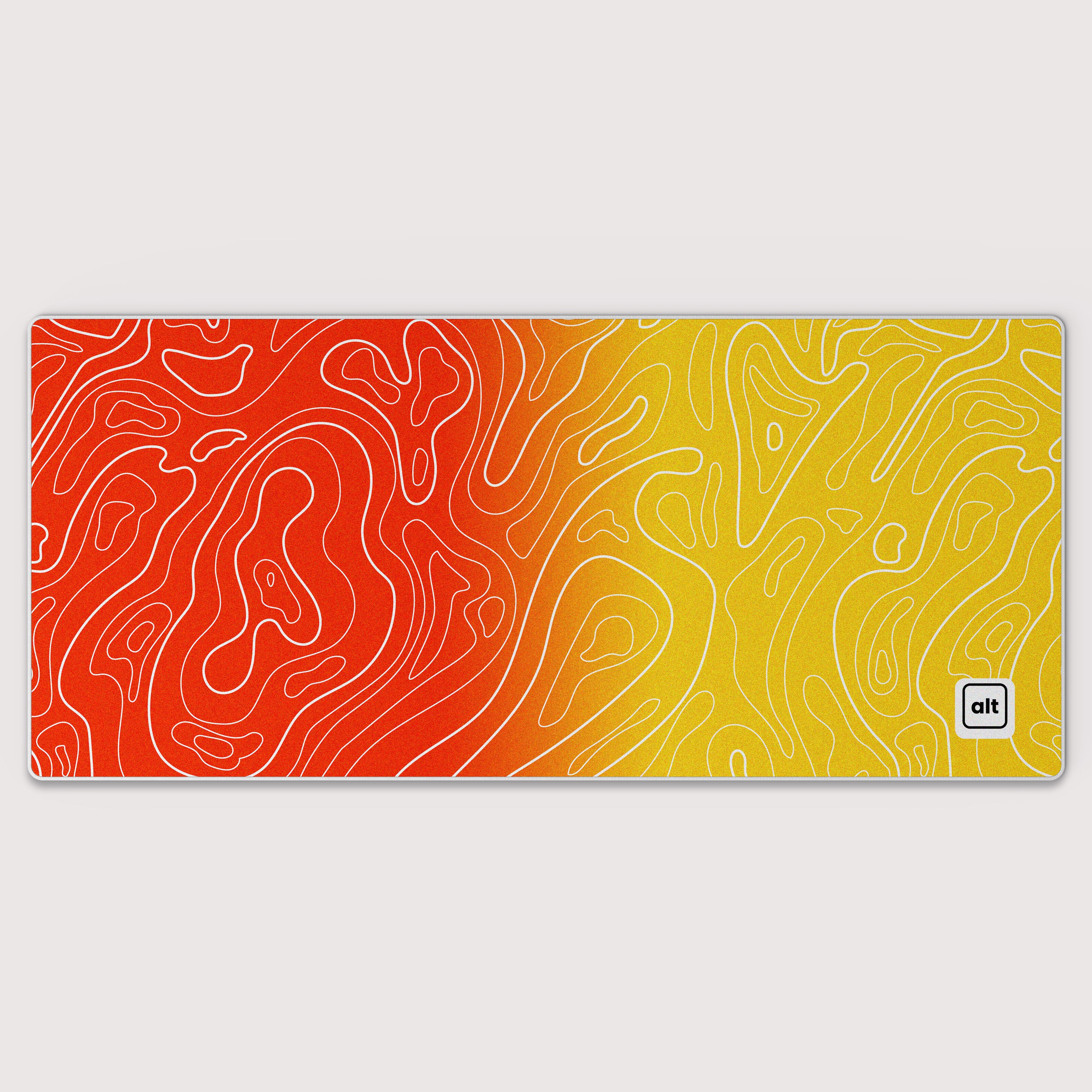 Sunrise Ombre Damascus Mousepad