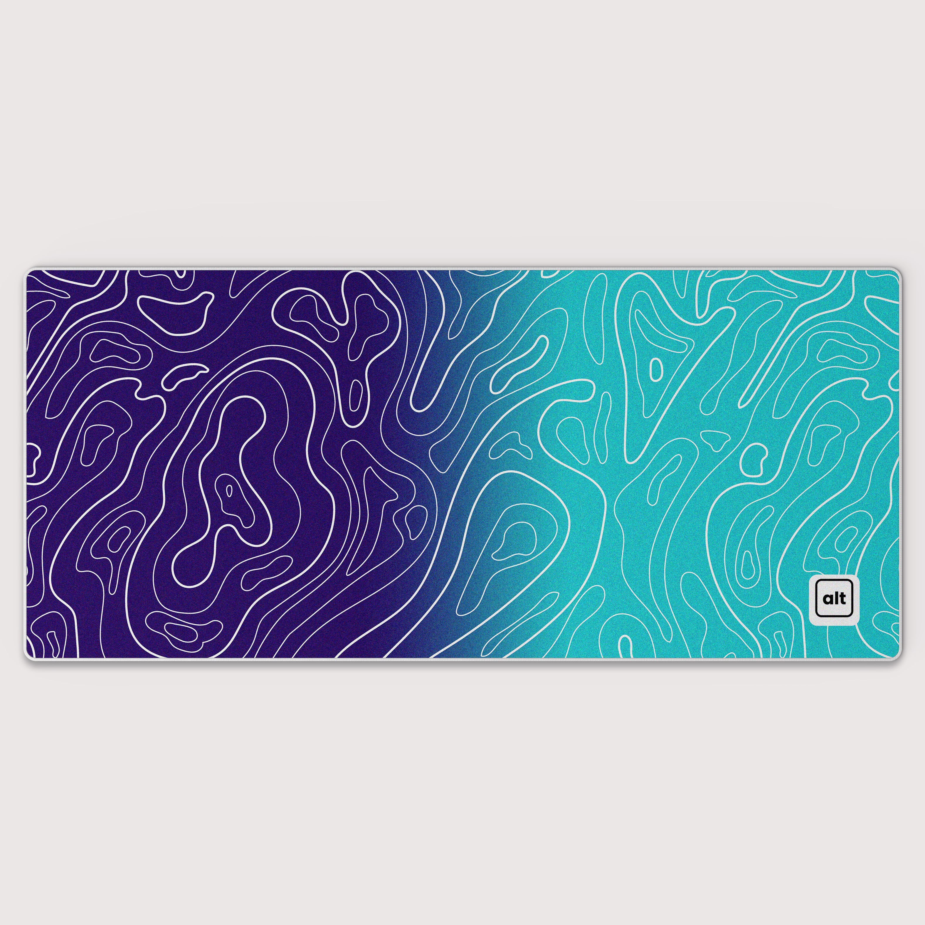 Purple Ombre Damascus Mousepad