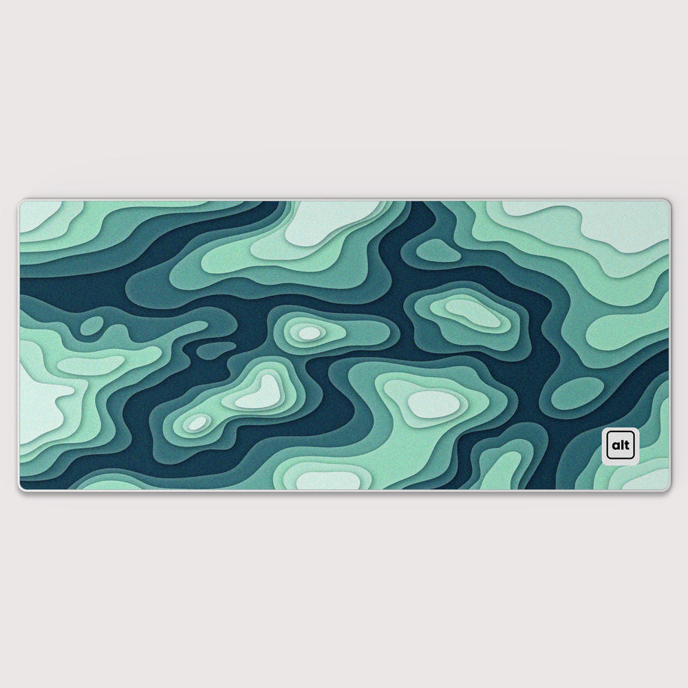 Blue Green Regions Mousepad