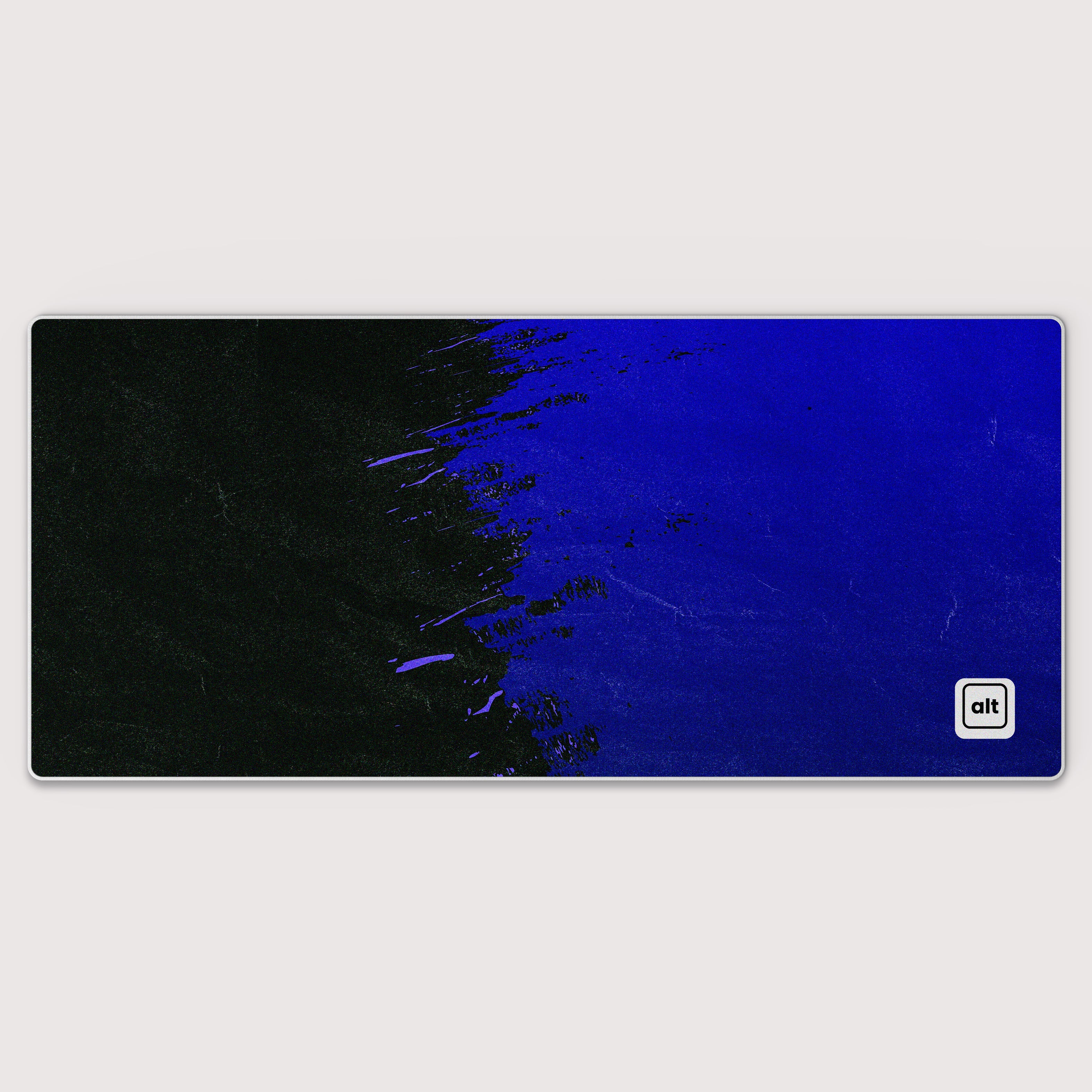 Blue Paint Spill Mousepad