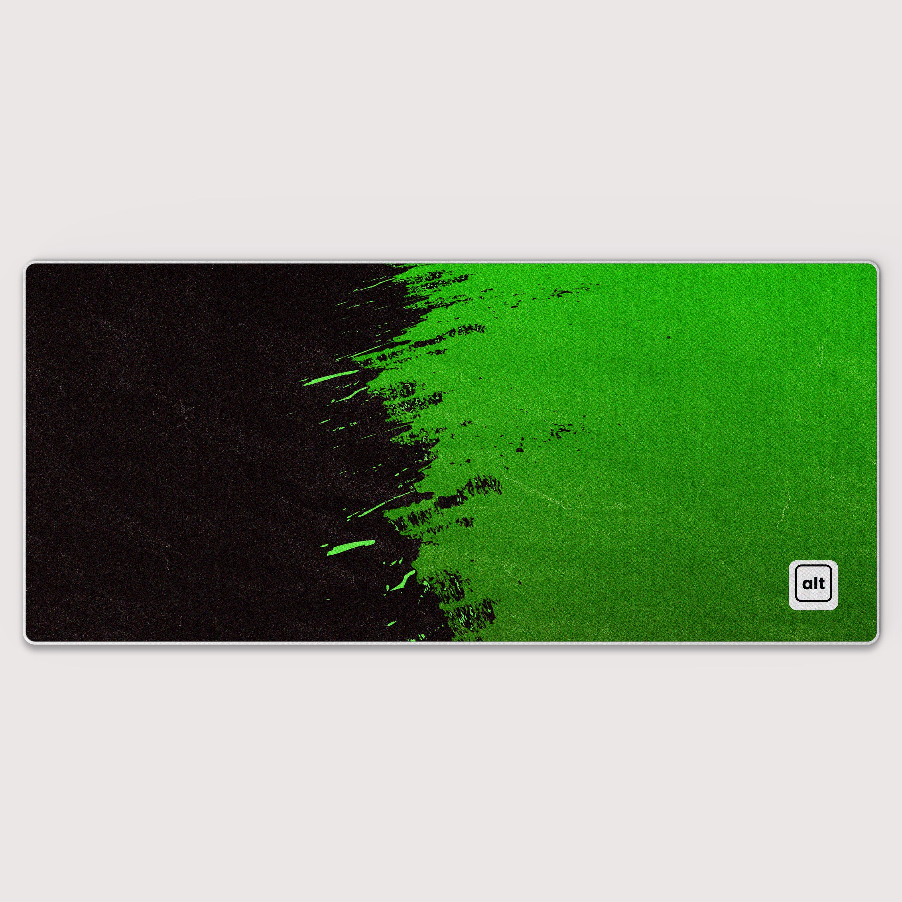 Green Paint Spill Mousepad