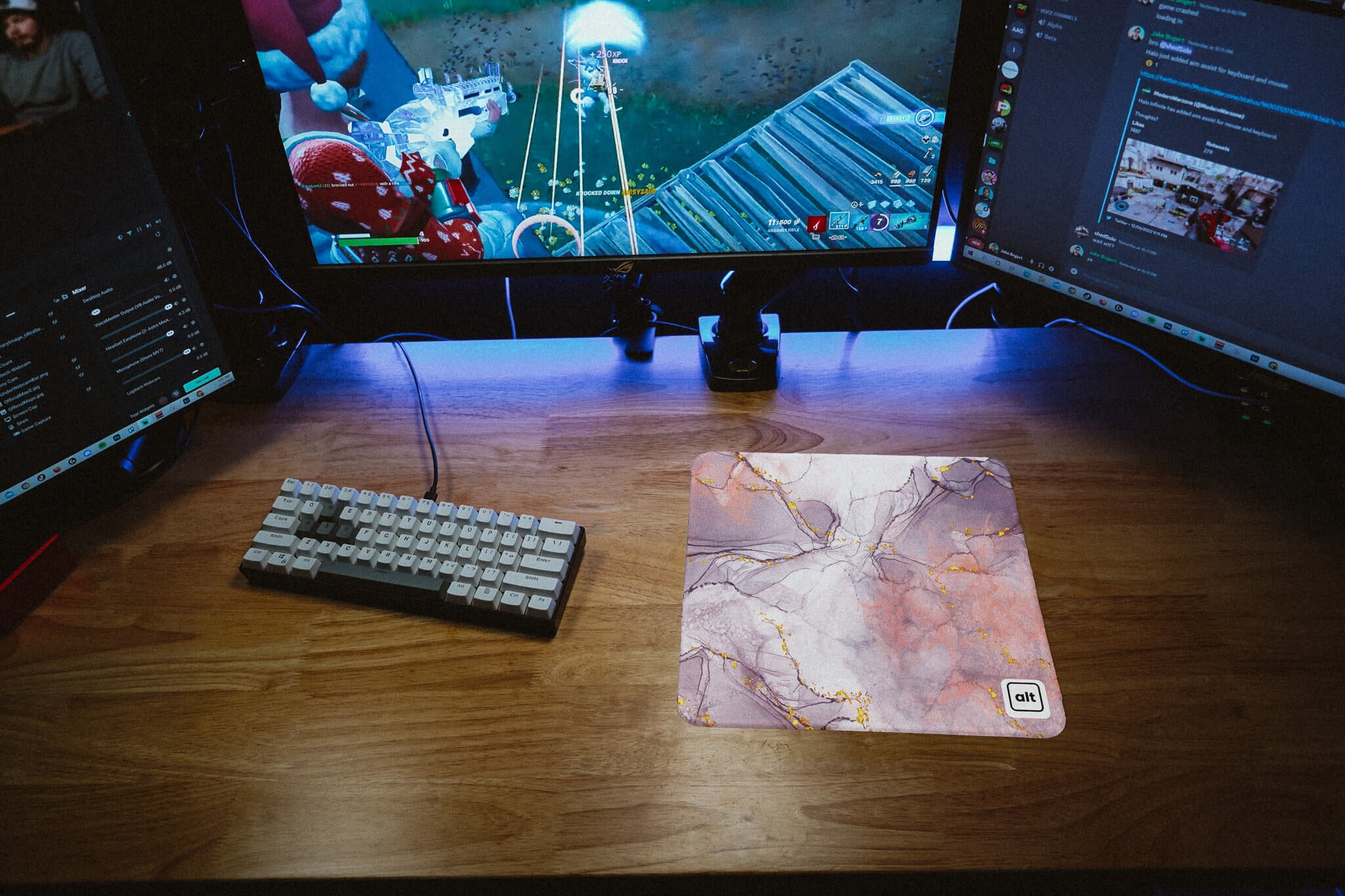 Pink Marble Mousepad