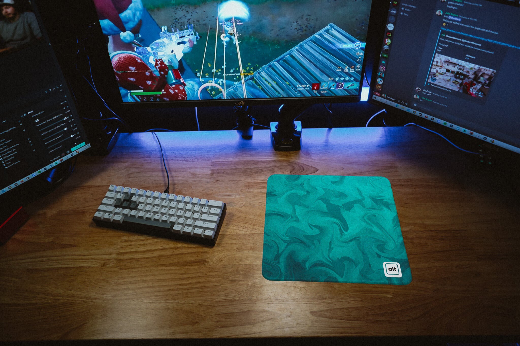 Teal Liquify Mousepad
