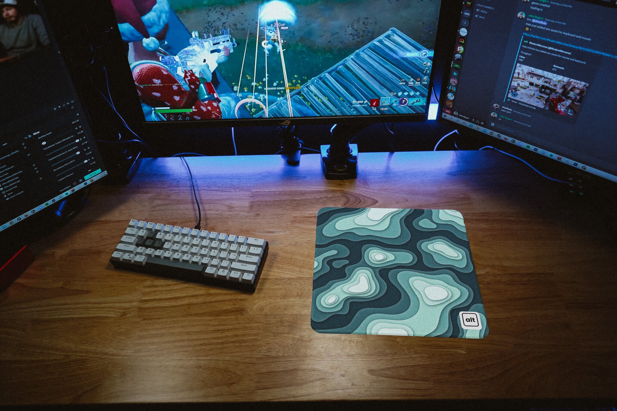 Blue Green Regions Mousepad