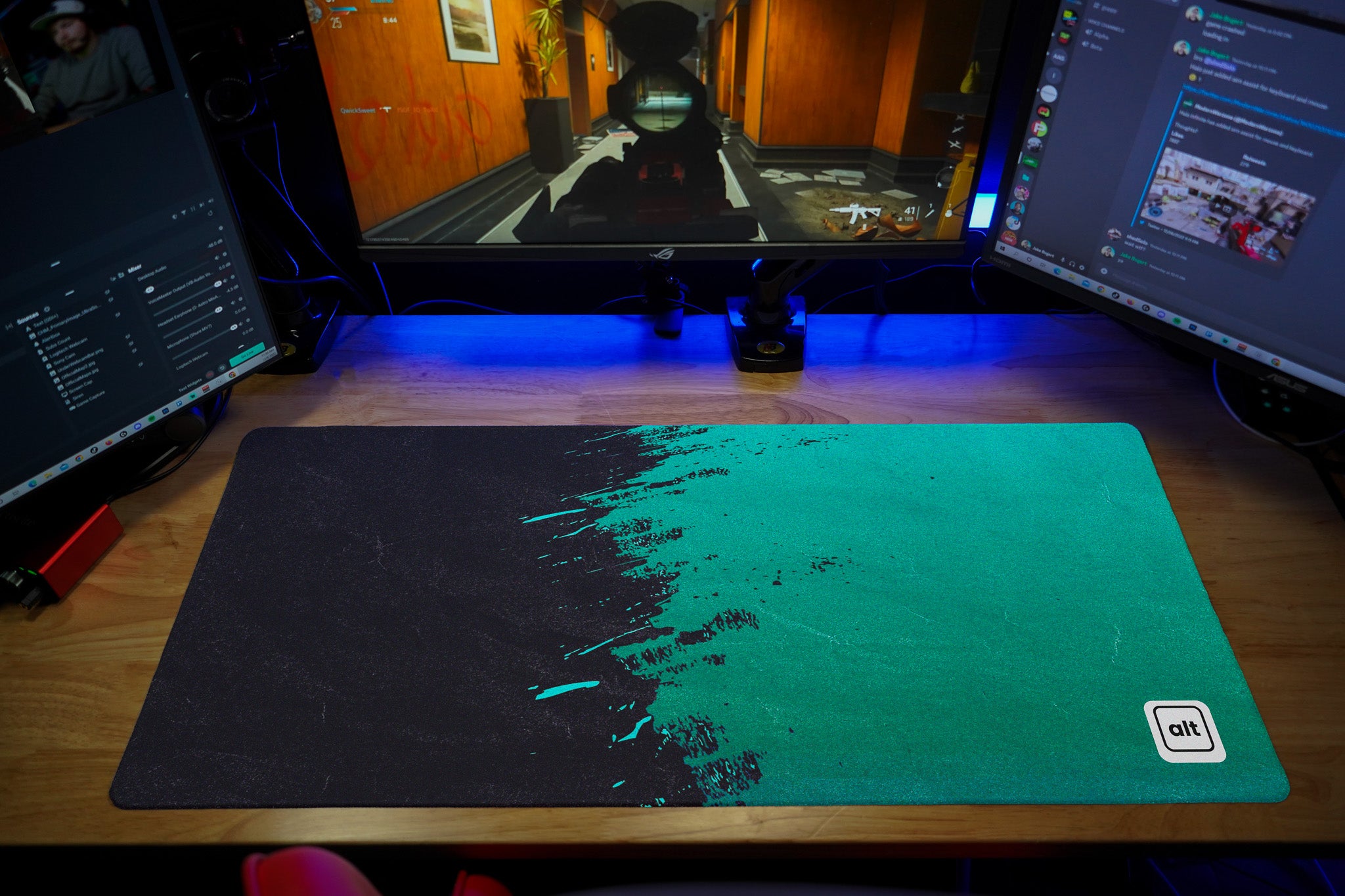 Teal Paint Spill
