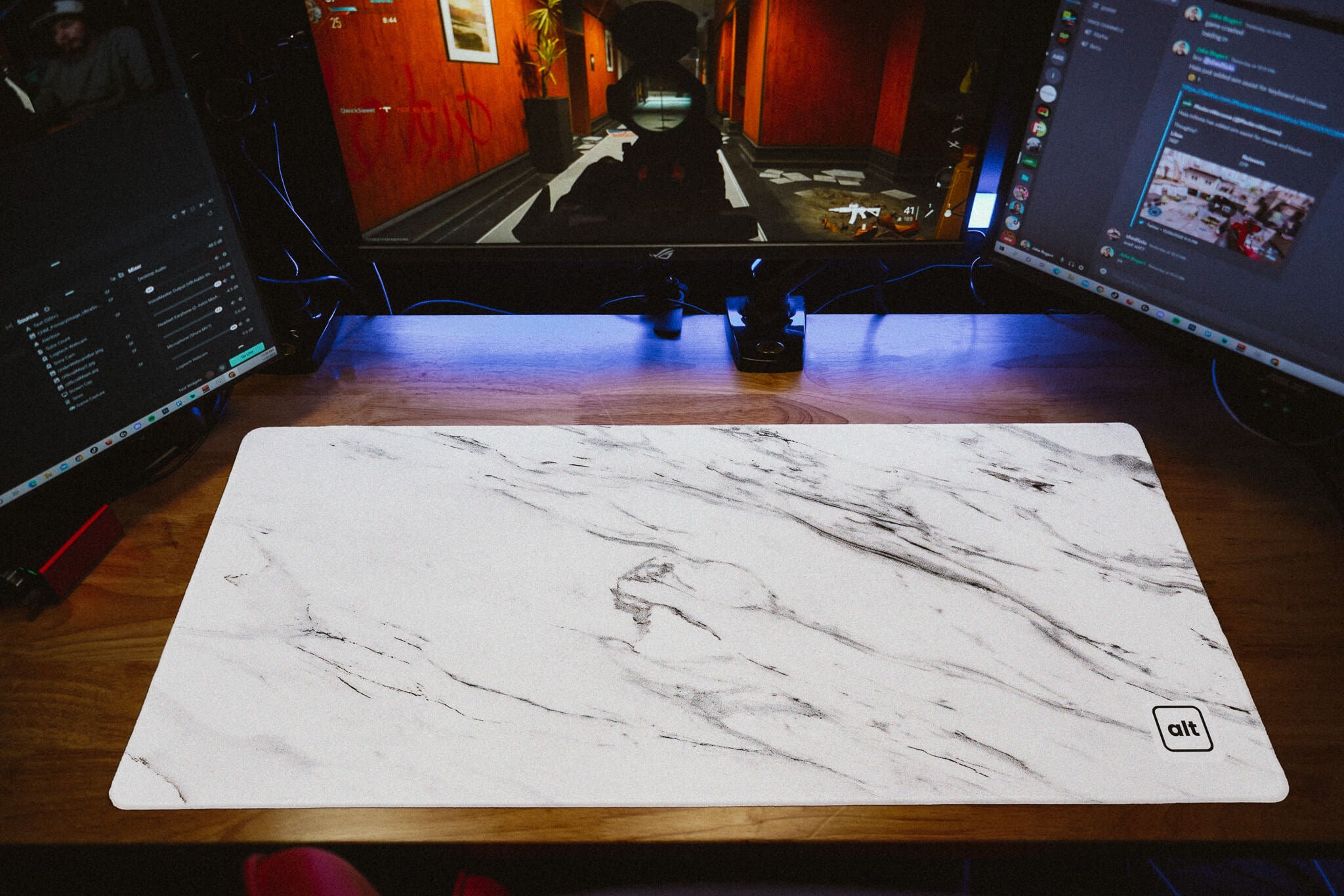 White Marble Mousepad