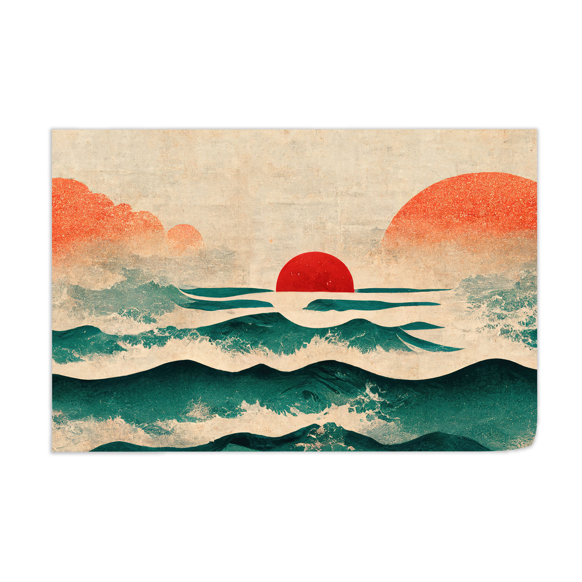 Red Ocean Wall Art