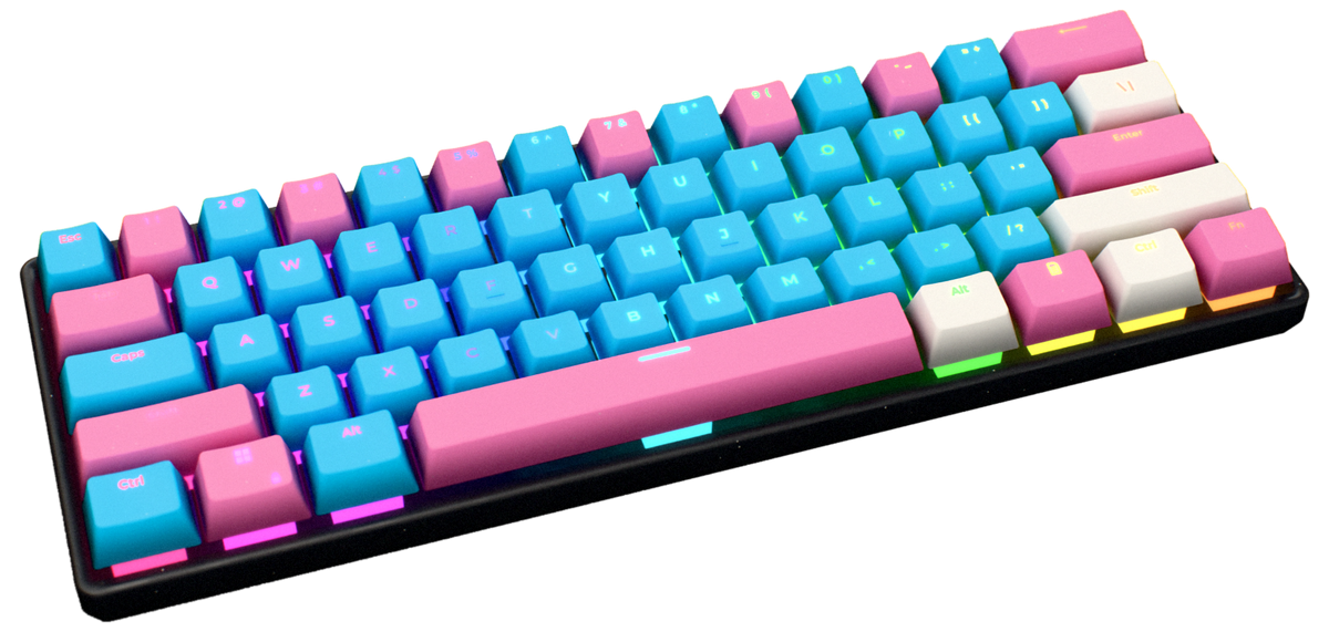 Cotton Candy 60% gaming keyboard