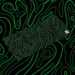 Green Black Damascus Mousepad - [alt_customs]