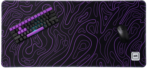 Purple Black Damascus Mousepad