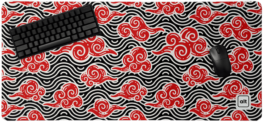 Red Anime Clouds