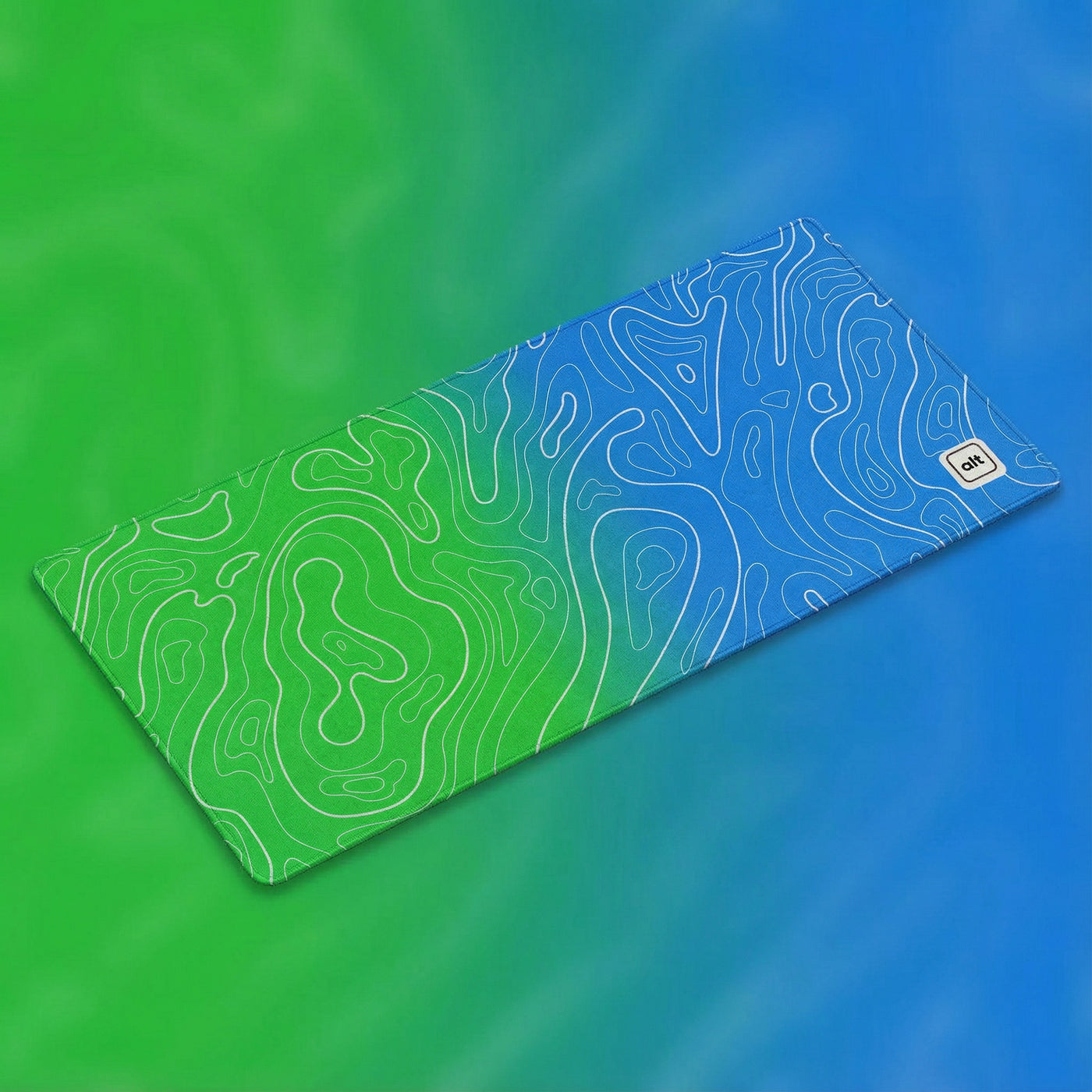 Peacock Ombre Damascus Mousepad - [alt_customs]