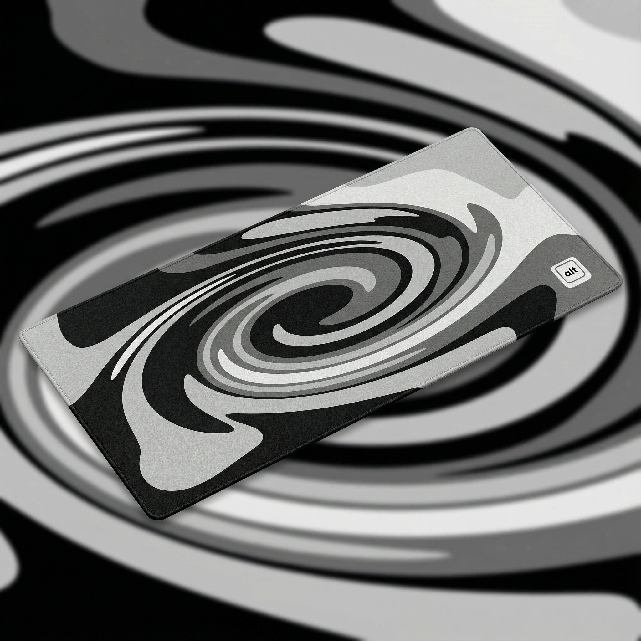 Twisted Grayscale Mousepad