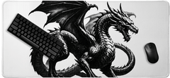 Void Dragon White Mousepad