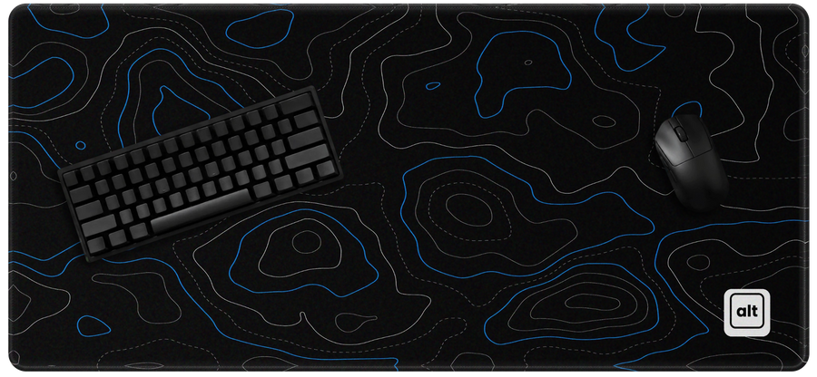 Dark Inverted Blue Damascus