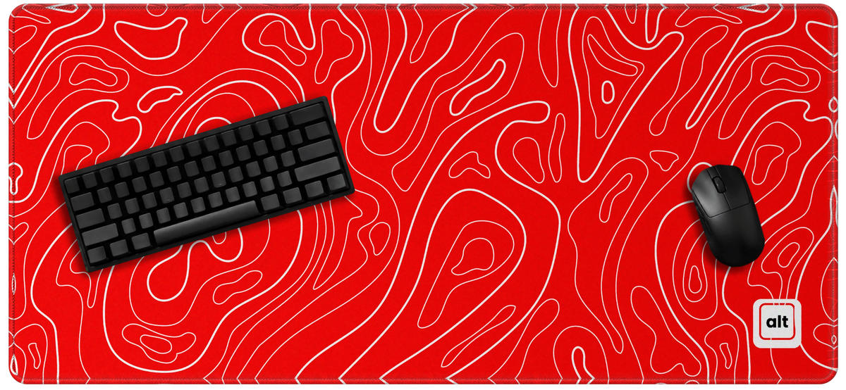 Red Damascus Mousepad - [alt_customs]