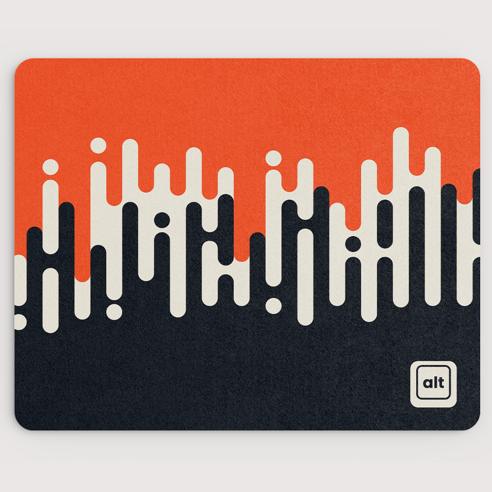 Linear Waves Fox Mousepad