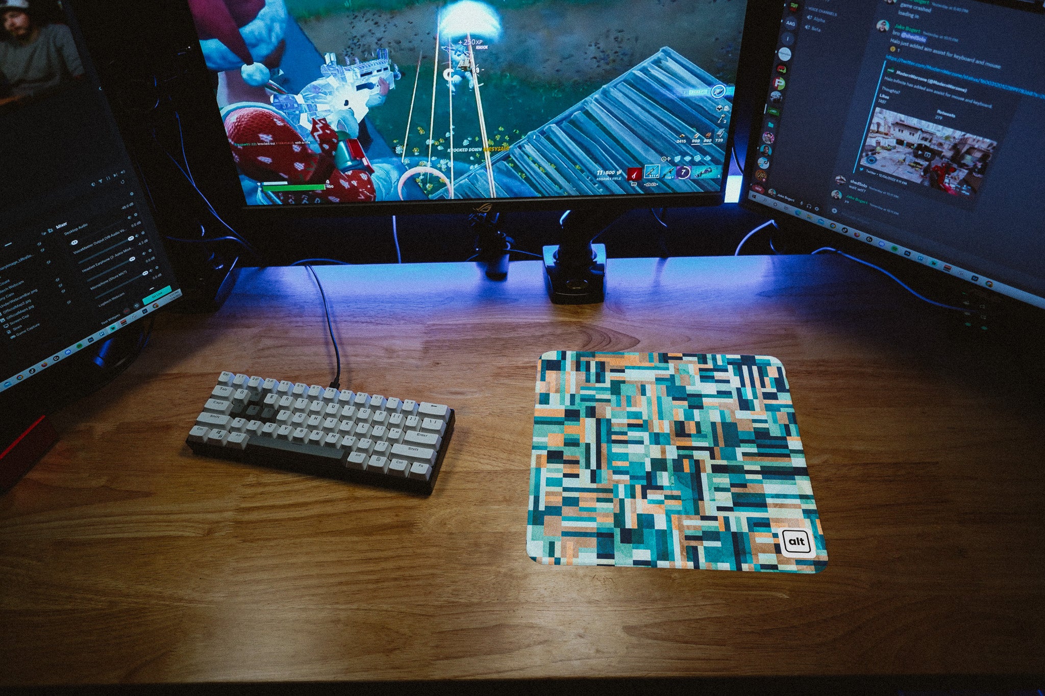 Blue Maze Mousepad