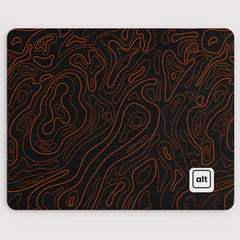 Orange Black Damascus Mousepad - [alt_customs]