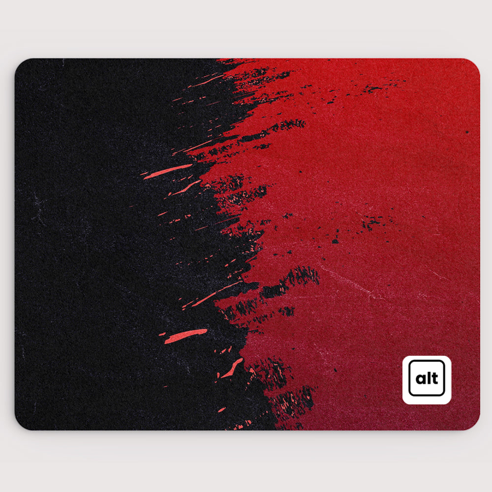 Red Paint Spill Mousepad