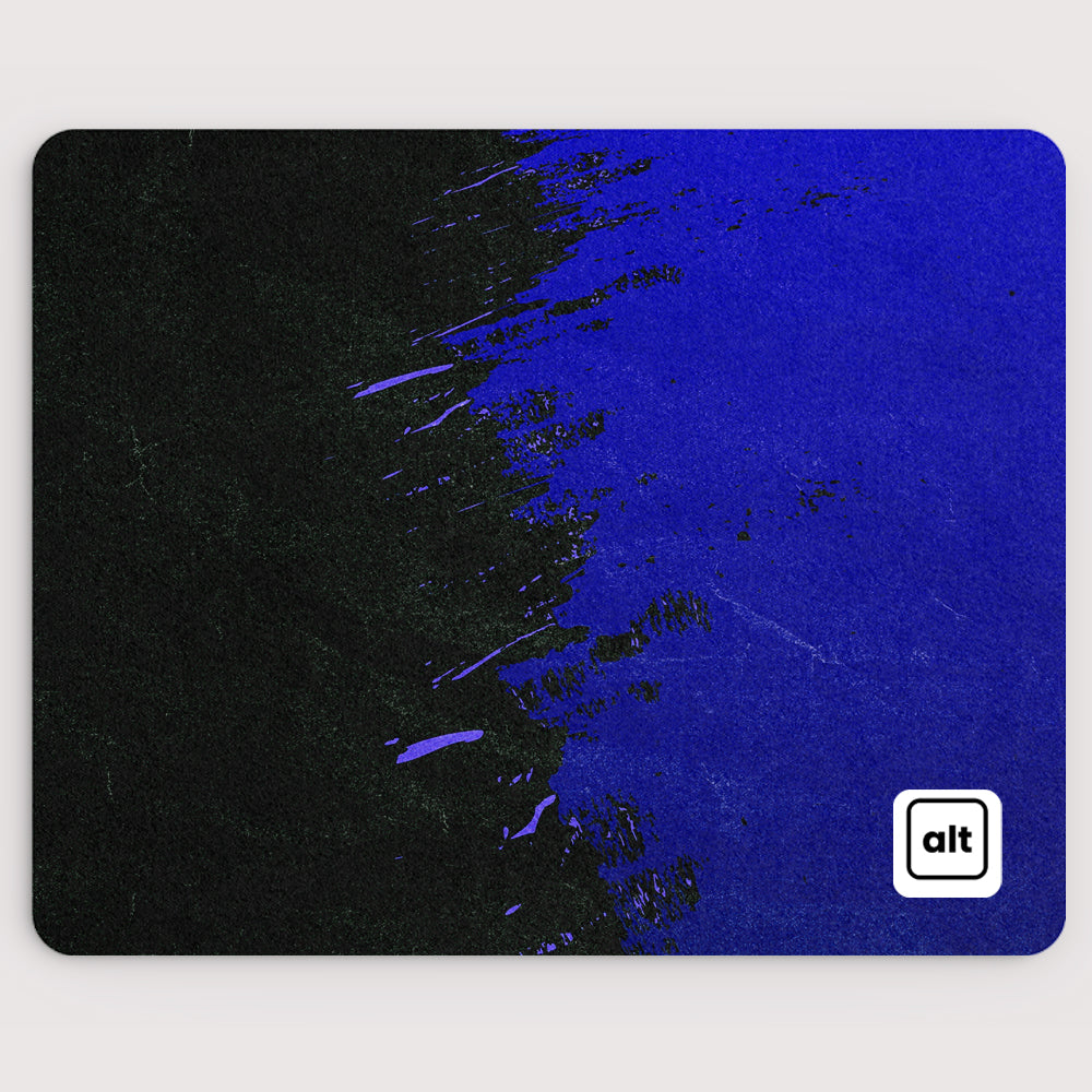Blue Paint Spill Mousepad