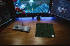 Green Black Damascus Mousepad - [alt_customs]