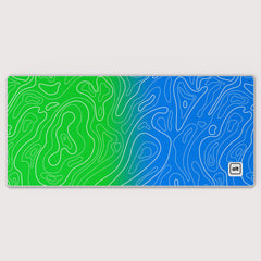 Peacock Ombre Damascus Mousepad - [alt_customs]