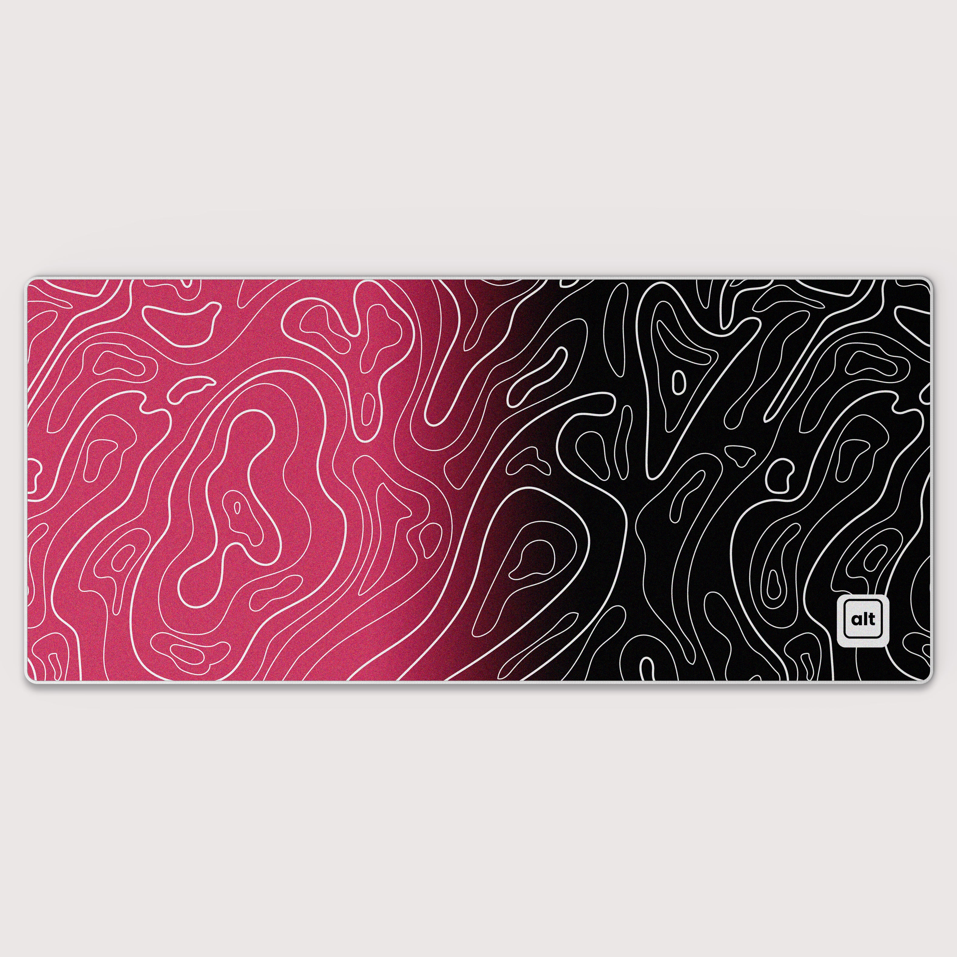 Pink Ombre Damascus Mousepad
