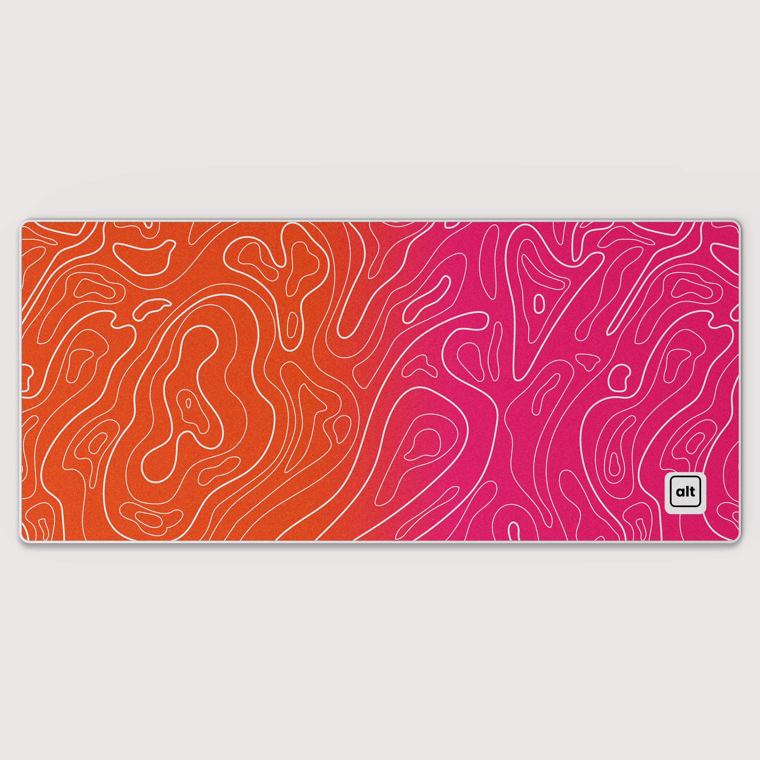 Sunset Ombre Damascus Mousepad
