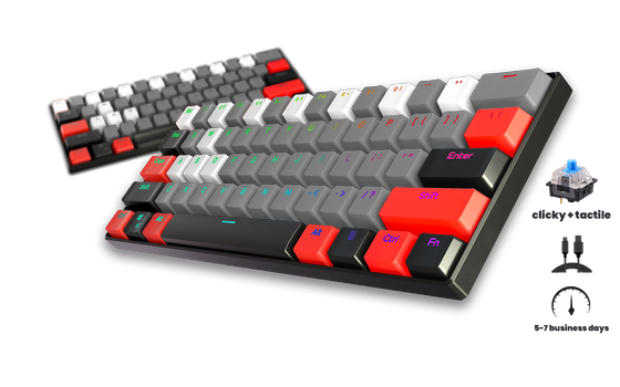 Titan T1 Pro 60% Gaming Keyboard - Gaming Keyboards