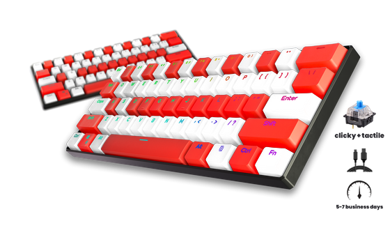 Candy Cane T1 Pro 60% Gaming Keyboard - Gaming Keyboards