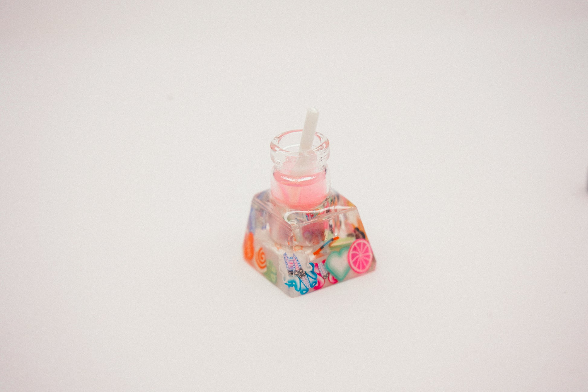 Pink Boba Artisan Keycap - Gaming Keyboards