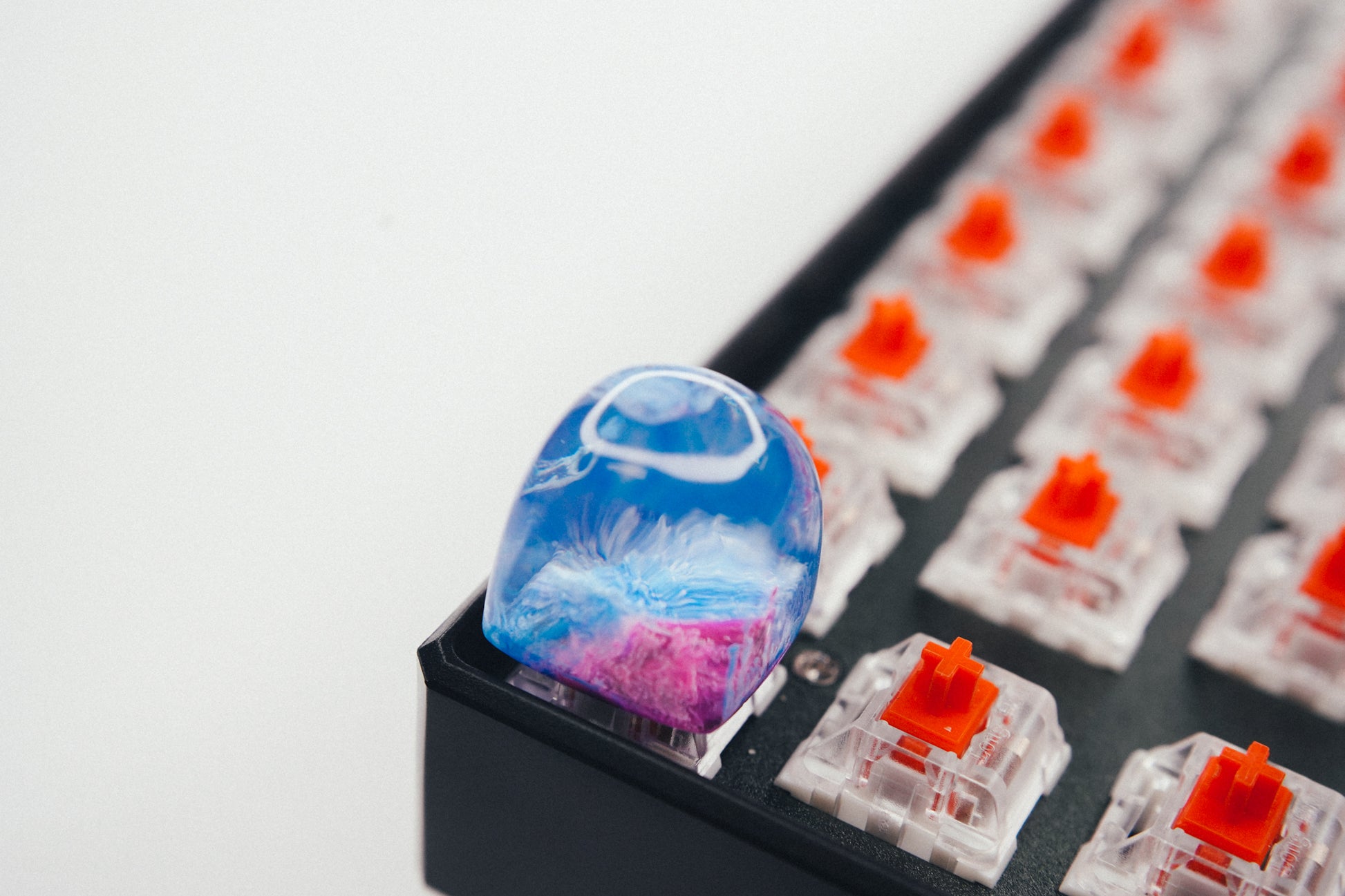 Blue Jelly Artisan Keycap - Gaming Keyboards