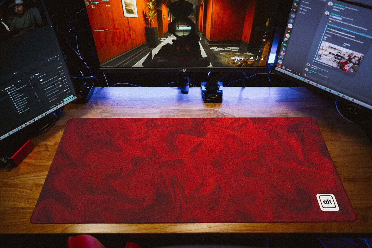 Red Liquify Mousepad - [alt_customs]
