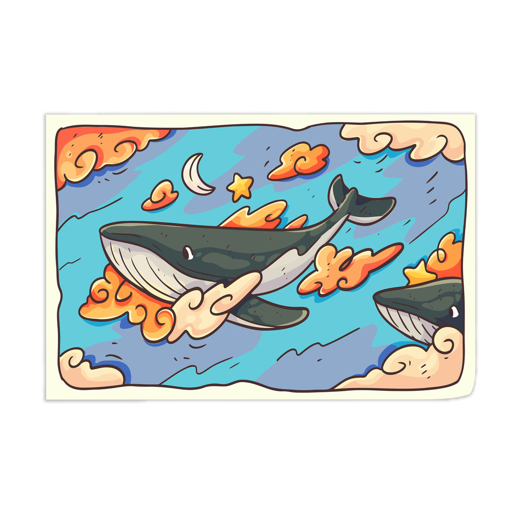 Floating Whales Wall Art